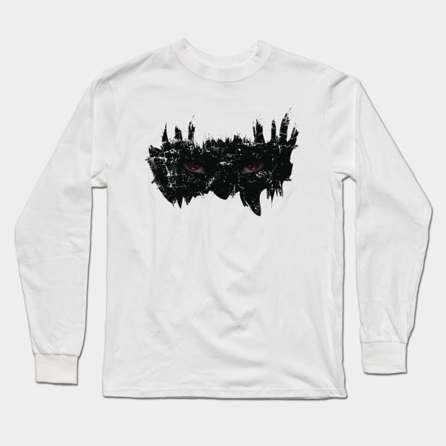 Dark Eyes Long Sleeve T-Shirt by Anrk